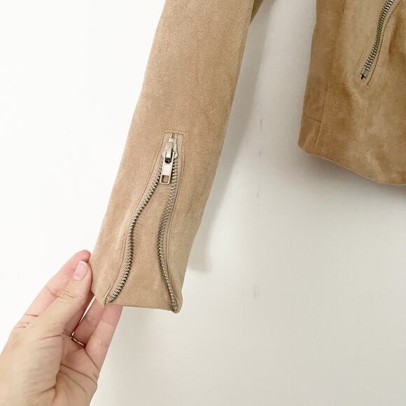 VICI Market Suede Moto Jacket Sand Small S - Picture 9 of 14